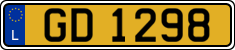 License plate of Luxembourg, 2003 year system