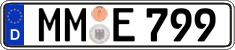 German license plate, Regular plates