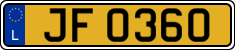 License plate of Luxembourg, 2003 year system