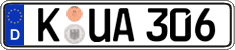 German license plate, Regular plates