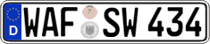 German license plate, Regular plates