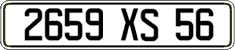French license plate, FNI