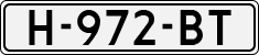 License plate of the Netherlands, Cars
