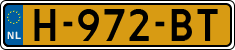 License plate of the Netherlands, Cars