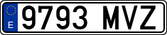 License plates of Spain, Ordinary (2000)
