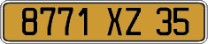 French license plate, FNI