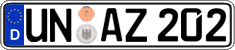 German license plate, Regular plates
