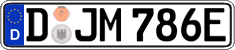 German license plate, Electric vehicles