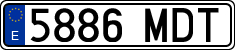 License plates of Spain, Ordinary (2000)