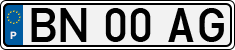 License plate of Portugal, Regular plates