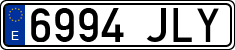 License plates of Spain, Ordinary (2000)