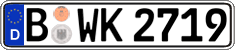 German license plate, Regular plates