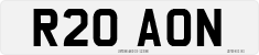 License plate of the United Kingdom, 1983 year system