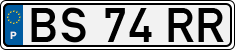 License plate of Portugal, Regular plates