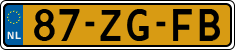 License plate of the Netherlands, Cars