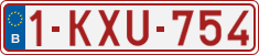 License plate of Belgium, Regular plates (2010)