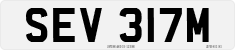 License plate of the United Kingdom, 1963 year system