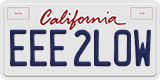 California, Vanity Plates
