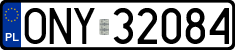 License plates of Poland, Regular car plates