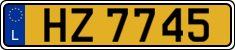 License plate of Luxembourg, 2003 year system