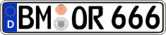 German license plate, Regular plates