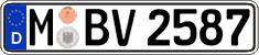 German license plate, Regular plates