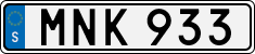 License plate of Sweden, Regular plates