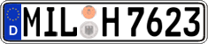 German license plate, Regular plates