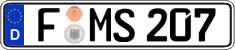 German license plate, Regular plates