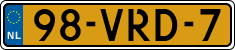 License plate of the Netherlands, Light Commercial Vehicles (1994 system)