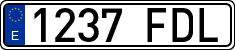 License plates of Spain, Ordinary (2000)