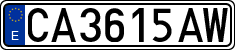 License plates of Spain, 1971 year series