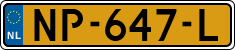 License plate of the Netherlands, Cars