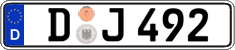 German license plate, Regular plates