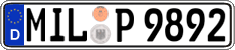 German license plate, Regular plates