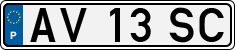 License plate of Portugal, Regular plates
