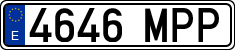 License plates of Spain, Ordinary (2000)