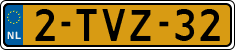 License plate of the Netherlands, Cars