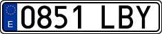License plates of Spain, Ordinary (2000)