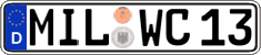 German license plate, Regular plates