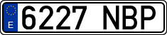 License plates of Spain, Ordinary (2000)