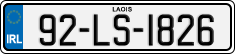 License plate of Ireland, Regular plates