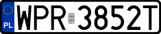 License plates of Poland, Regular car plates