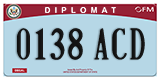Federal license plates, Diplomatic (United Nations)