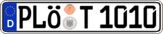 German license plate, Regular plates