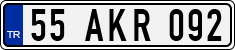 License plate of Turkey, Regular plates