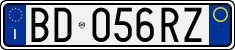 License plate of Italy, Cars (1994 year series)