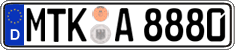 German license plate, Regular plates