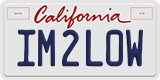 California, Vanity Plates