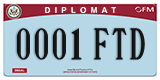 Federal license plates, Diplomatic (United Nations)